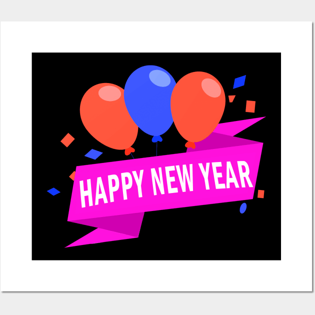 New Year Eve Wall Art by TheBestStore